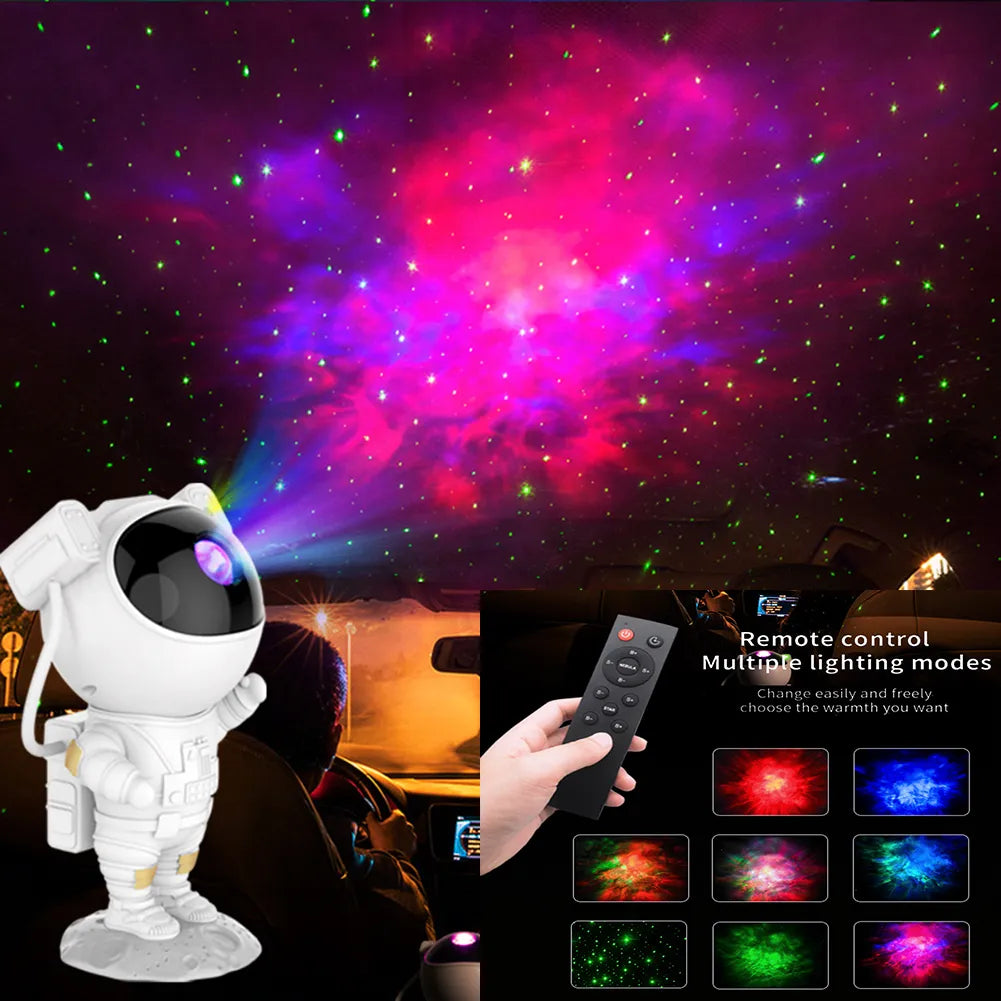 Starry Sky Astronaut Night Light Projector Lamp