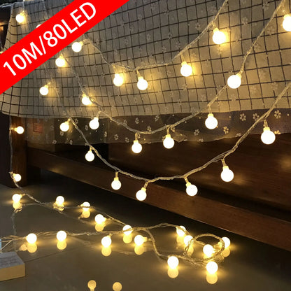 10M USB/Battery Power Ball LED String Lights