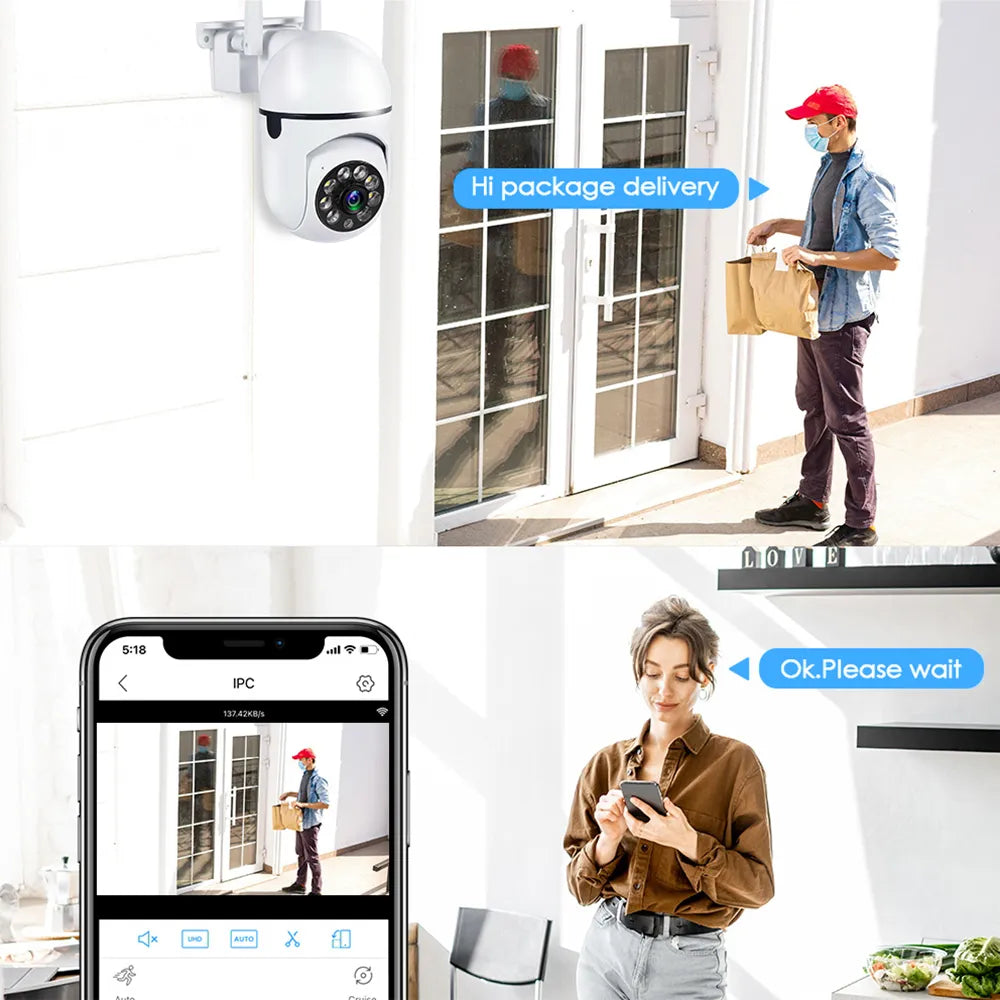 5G 1080P Camera Wifi Video Surveillance Security Protection Monitor