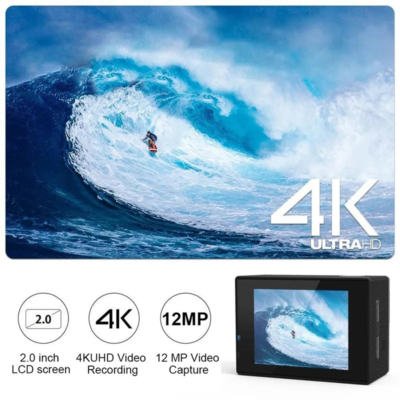 Action Camera Ultra HD 4K/30fps WiFi 2.0-inch 170D