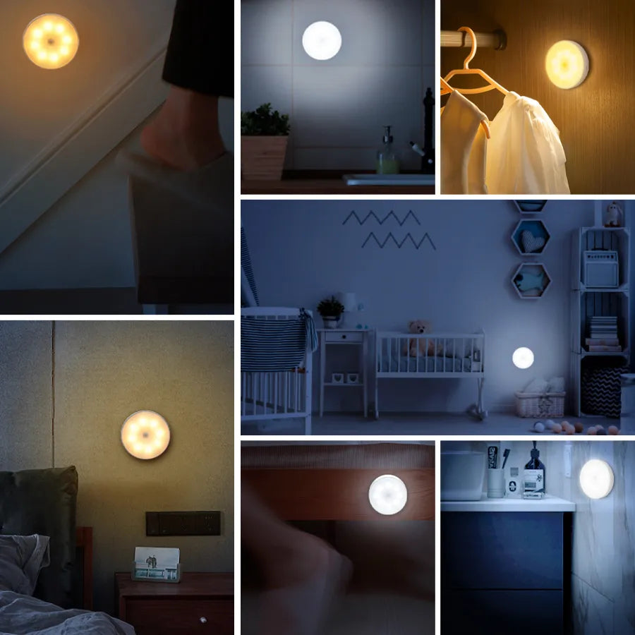 4pcs USB Rechargeable Motion LED Night Light