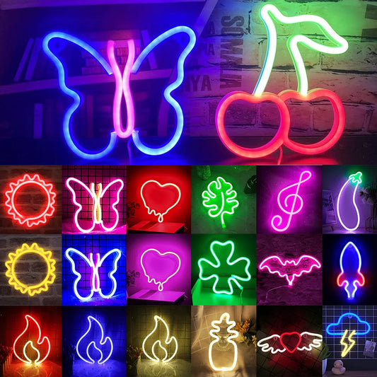 USB/Battery LED Neon Lights Sign for Wall Art Decor