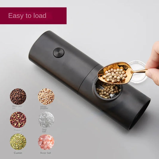 Electric Automatic Mill Pepper And Salt Grinder With LED Light