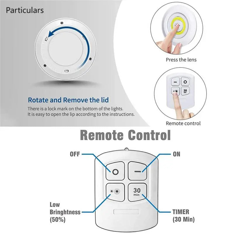 3W Dimmable COB Under Cabinet LED Light