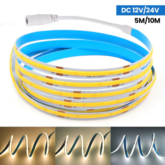 5M 10M COB LED Strip Lights