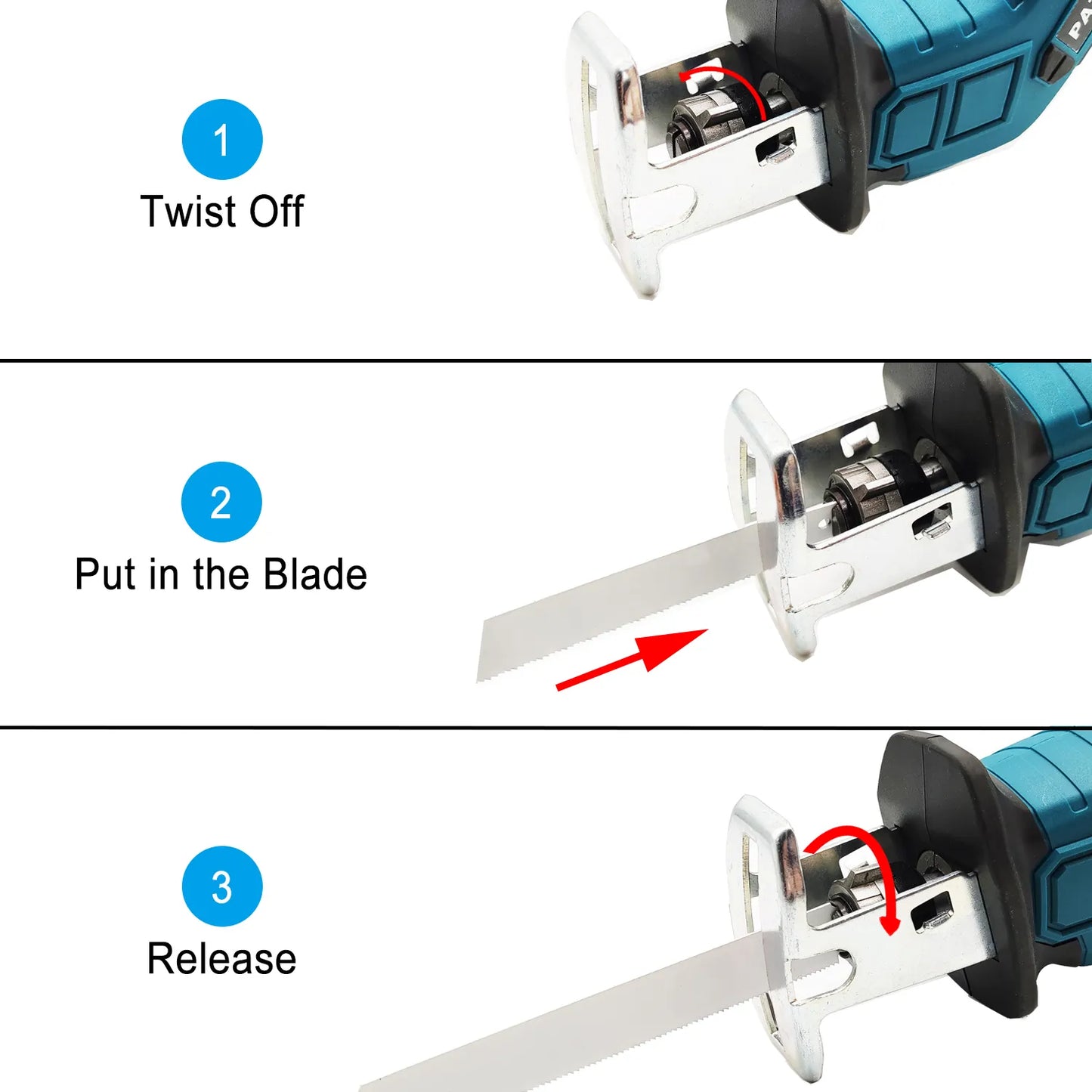 Adjustable Cordless Reciprocating Saw