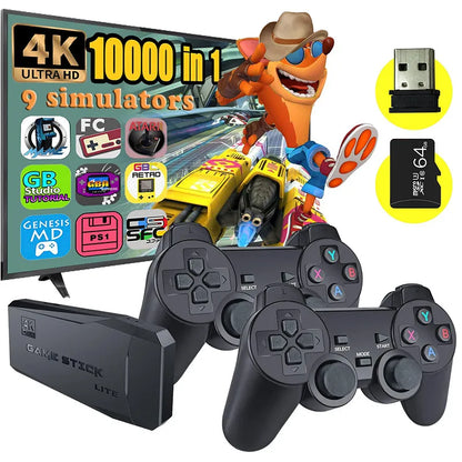 M8 Video Game Consoles 4K 2.4G Double Wireless