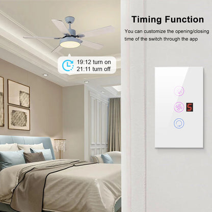 Tuya Smart WIFI Fan Light Switch Controller