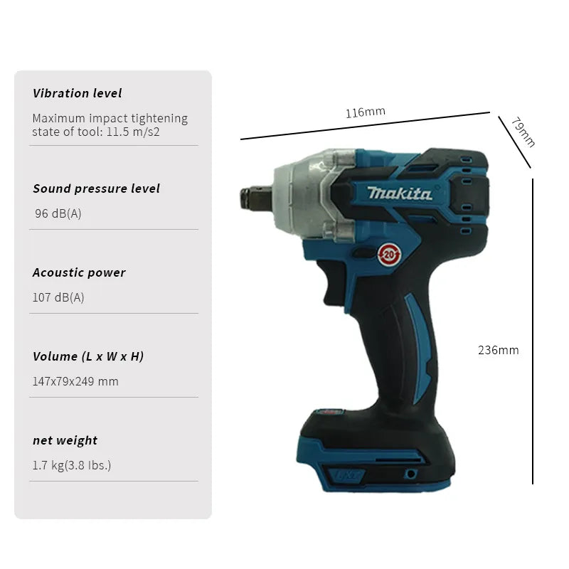 Makita 18V Cordless Wrench DTW600