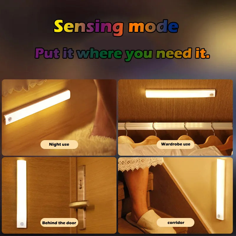 PIR Motion Sensor LED Under Cabinet Lamp