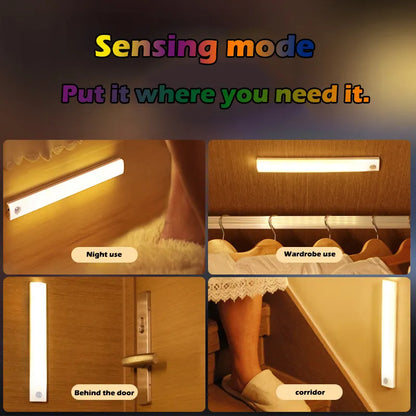 PIR Motion Sensor LED Under Cabinet Lamp