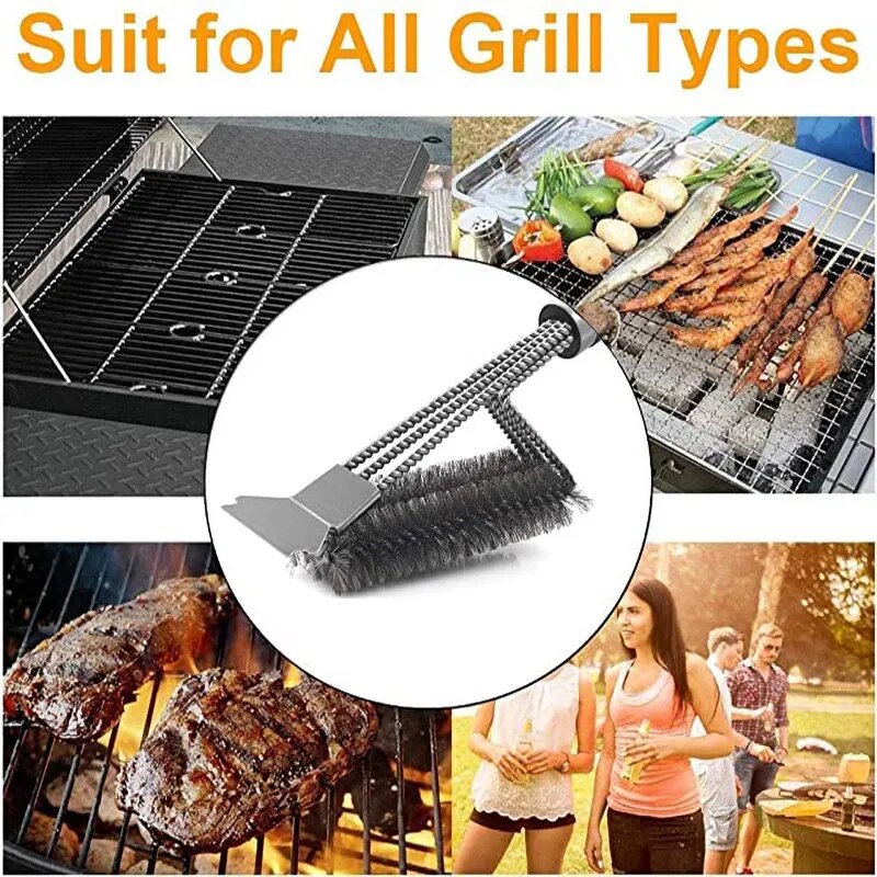 BBQ Grill Barbecue Kit Cleaning Brush