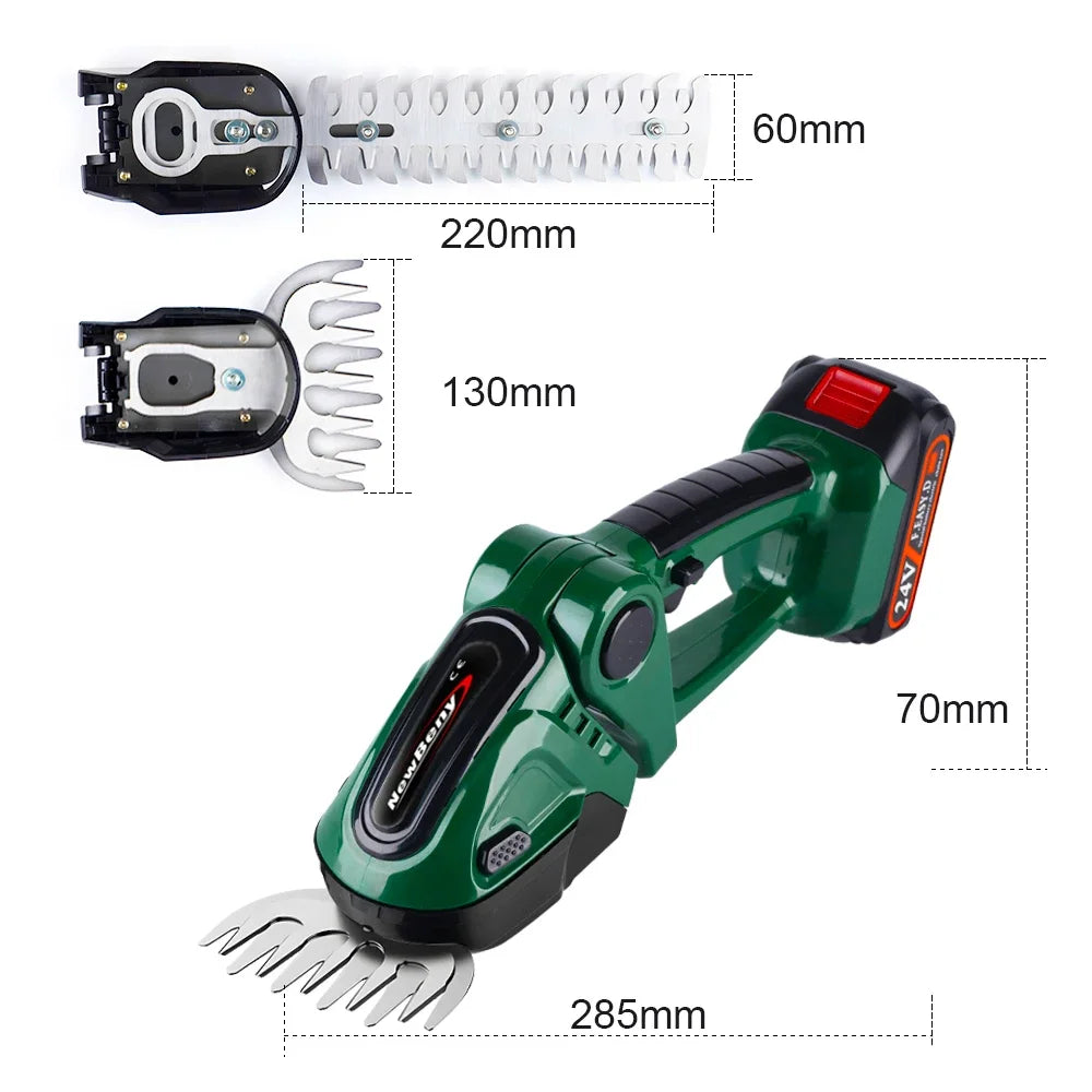 Yofidra 24V 2 in 1 Electric Hedge Trimmer