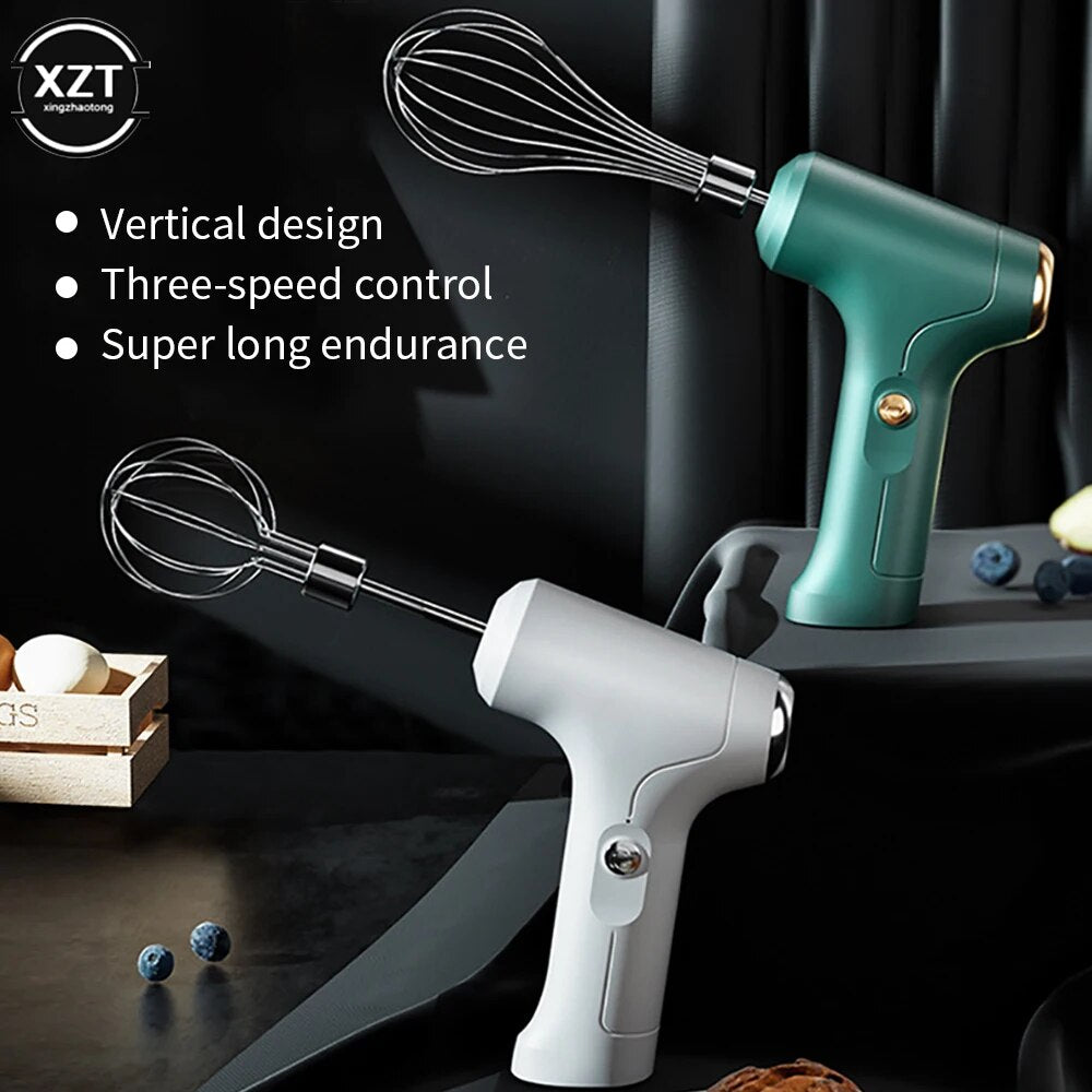 USB Wireless Hand Mixer: 3-Speed Power