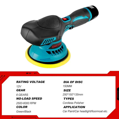 6000RPM Cordless Mini Polisher