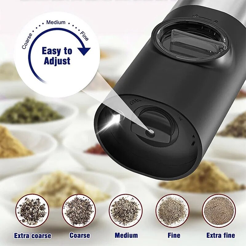 Electric Salt Grinder Set