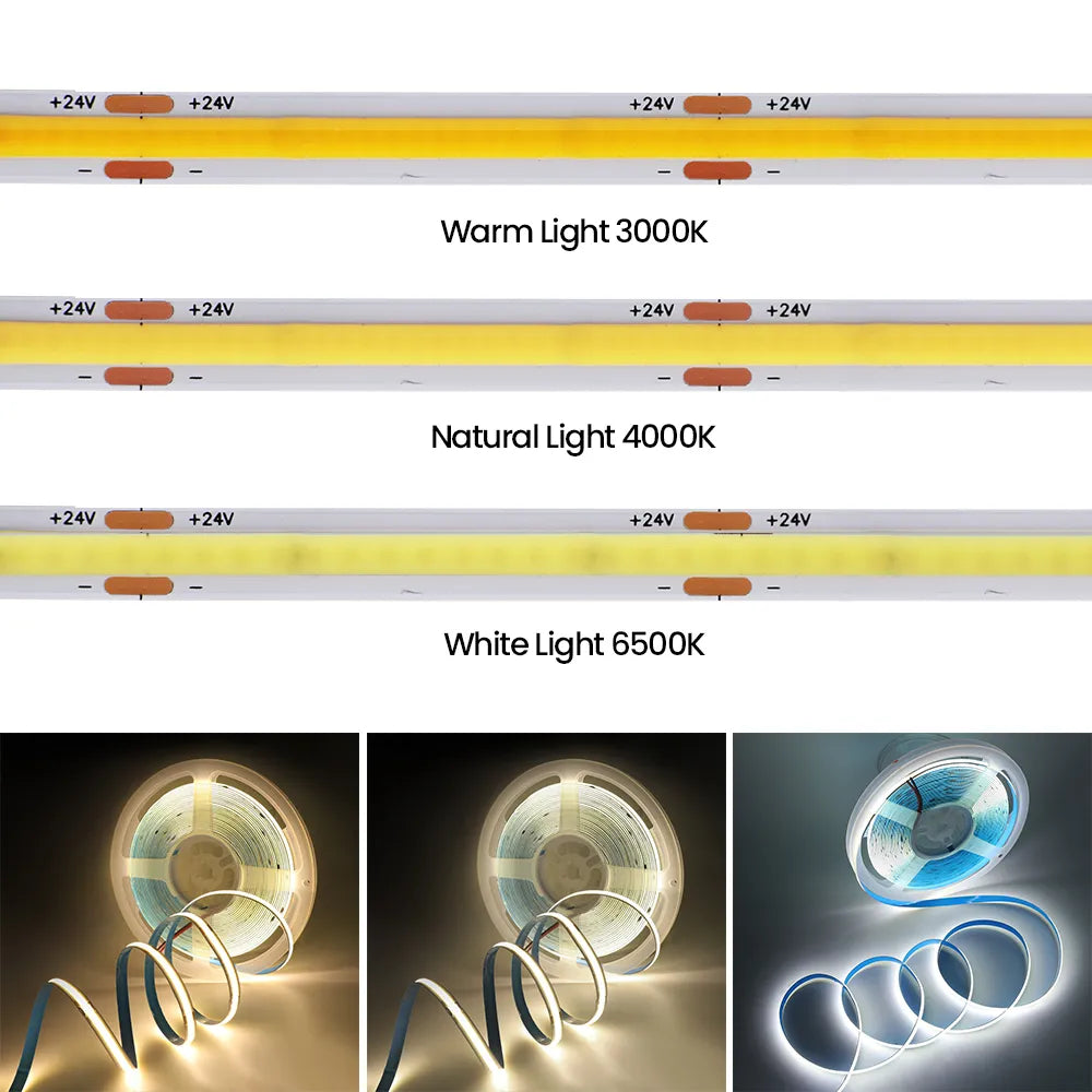 5M 10M COB LED Strip Lights