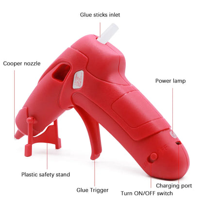 SCIMAKER 3.7V Cordless Hot Melt Glue Gun