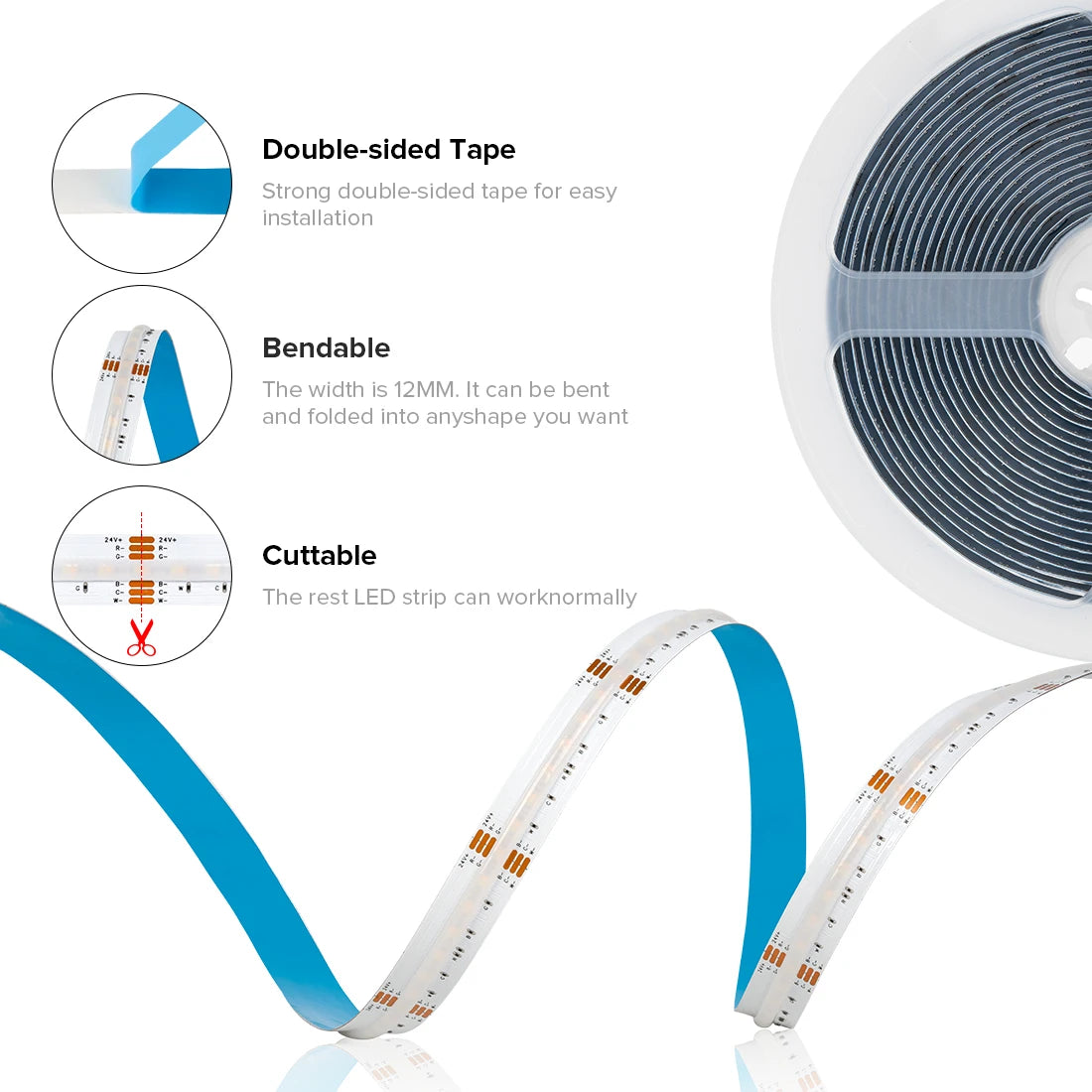 FCOB RGBCCT LED Light Strip