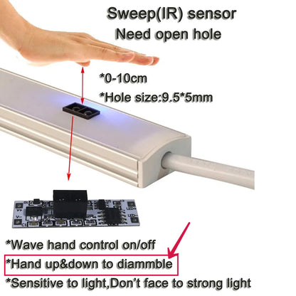 5A DC 3.7V-24V Hand Sweep Sensor Switch