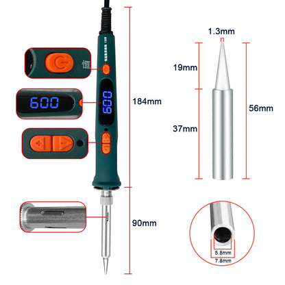 120W Digital Soldering Iron Kit