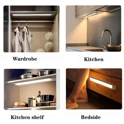 PIR Motion Sensor LED Under Cabinet Lamp