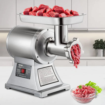 Commercial Meat Grinder, 550LB/h 1100W Electric Meat Mincer, Heavy Duty Industrial Meat Mincer Machine,2 grinding plates