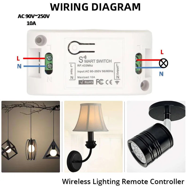 Diese 433Mhz wireless Wall Switch