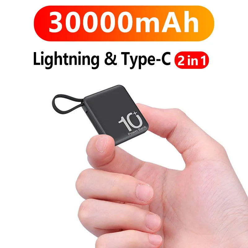 Portable Mini Power Bank 30000mAh